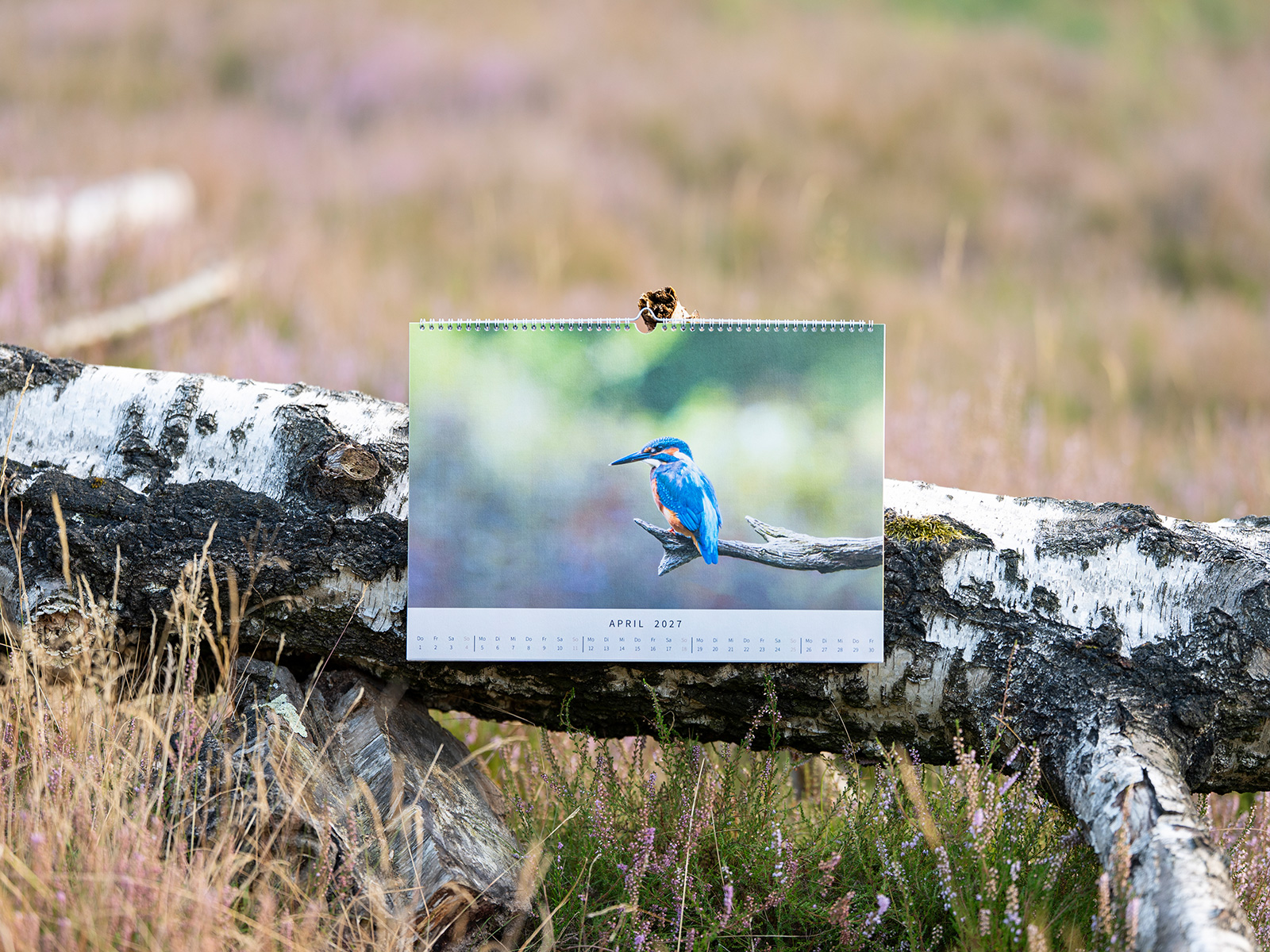 Wildlife Kalender 2027 draußen in der Heide